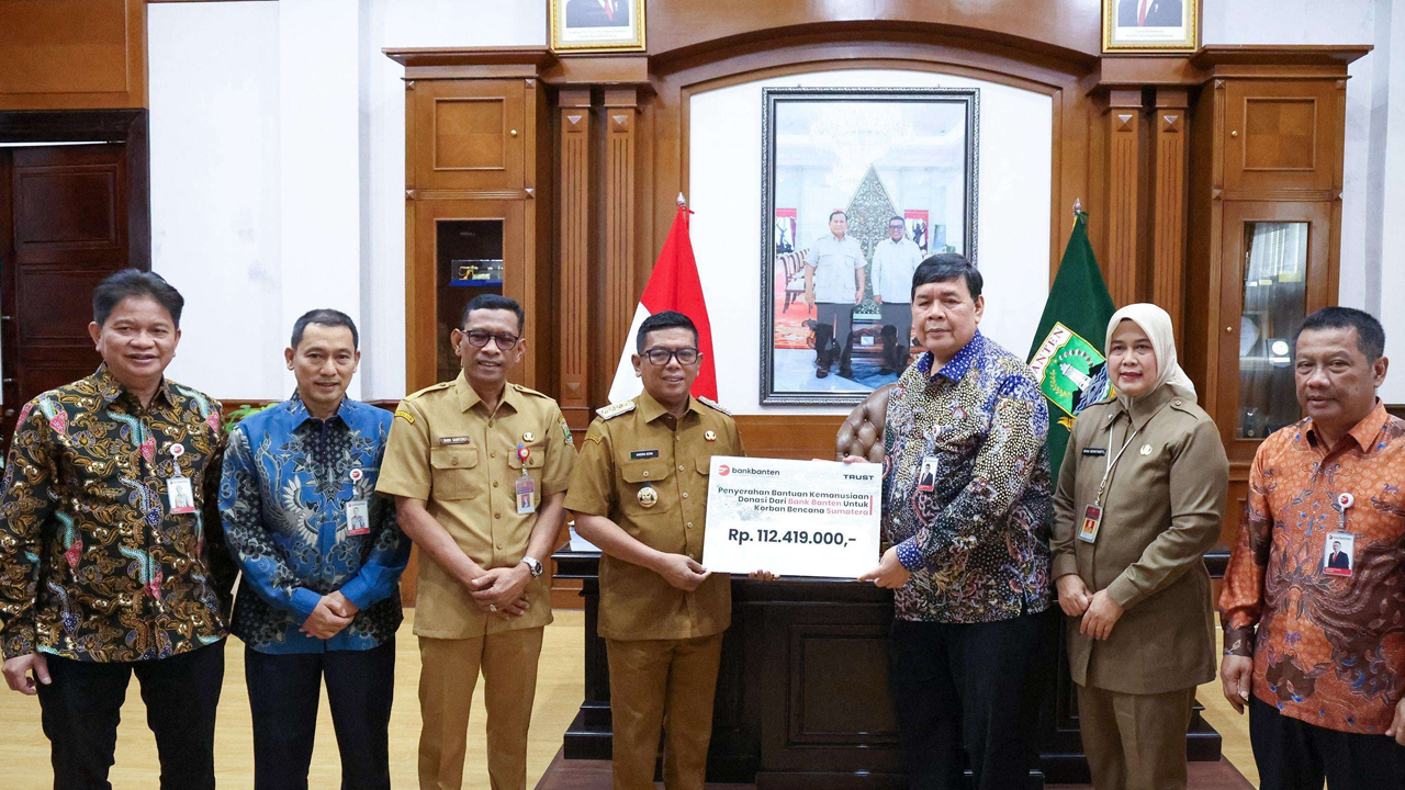 Donasi Kemanusiaan Sumatera, Pemprov dan Bank Banten Bergerak